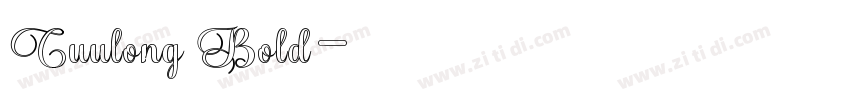 Cuulong Bold字体转换